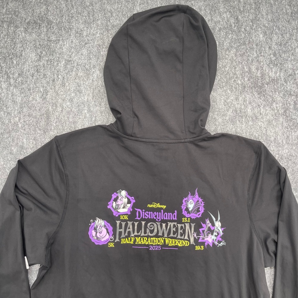Disneyland Halloween Half Marathon 2025 Villains Hoodie Adult Large Disney New